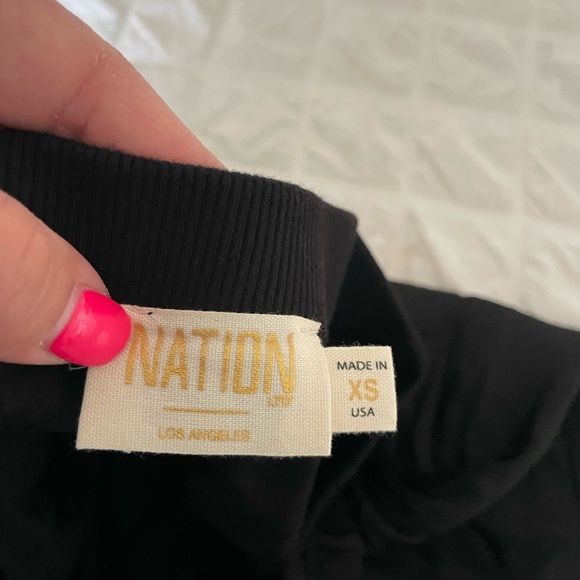 Nation LTD black Mabel satin midi skirt - Picture 7 of 10